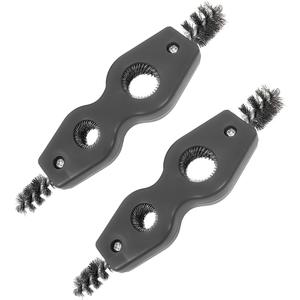 BELOMI 2PCS Car Battery Terminal Cleaning Brush, 4 in 1 Rustproof Battery Cleaner Tool with Steel Wire, Auto Universal Interior and Exterior Battery Terminals Machine PartsBlack