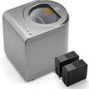 Airthereal Revive Electric Kitchen Composter with Visual Glass Cover, Upgraded SHARKSDEN Tri-Blade, Turn Food Waste and Scraps into Natural Fertilizer for Plants, R500-V, Grey (Gray)