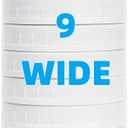 Jumterlee 9 Pack White Wide Mouth Mason Jar Lids with Silicone Rings, Plastic Mason Jar Lids,Plastic Canning Lids, Fit Ball,Kerr and More (White)