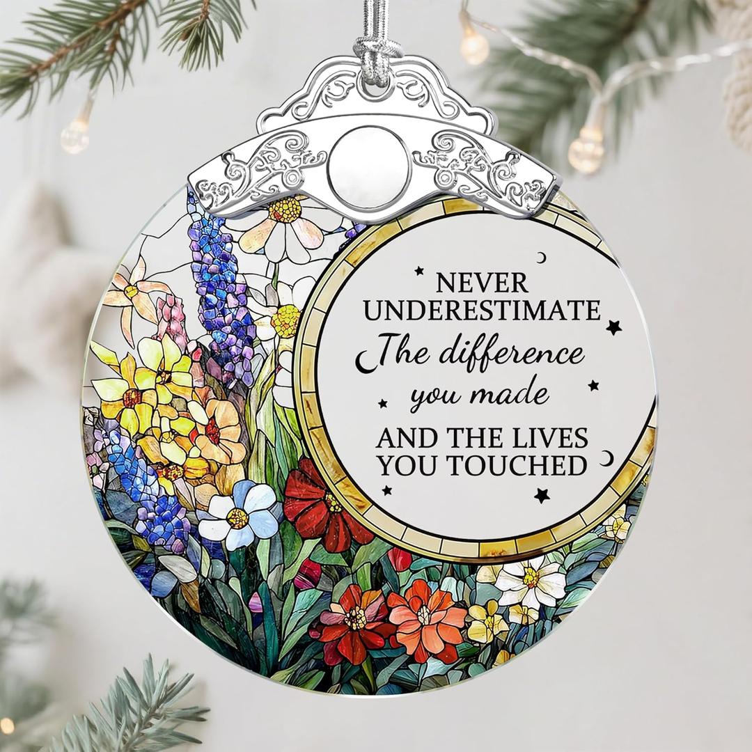 Christmas Ornaments  Ideal for Friends Moving Away, Coworker Leaving, Retirement Gifts for Women & Men, and Goodbye, Going Away, Farewell Gifts for Coworkers, Boss, Work Besties & Best Friends - H