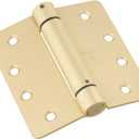 National Hardware N185-207 Spring Hinge, Brass, 4"