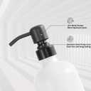 Prus Waso White Soap Dispenser Set, Contains Hand and Lotion Dispenser with Pump. Perfect for Guest Bathroom Decor. (White)
