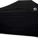 Eurmax USA Instant Canopy SunWall Camping Tent Tarp Shelter 10x15 Canopy Wall Sidewall Tent, 1 Pack Sidewall Only (Black)