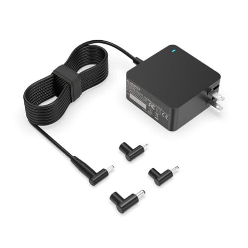 Dexpt Charger Fit for Asus Laptop with Round Port - Fit for Vivobook, Zenbook & More Replacement, 65W/45W/33W, LED Indicator, 7.5Ft Power Cable