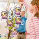 WorldBazaar Easter Religious Crafts for Kids 12 Sets He is Risen Crafts Jesus Resurrection Hanging Ornaments Christian Decor Sunday School Class Party Activities
