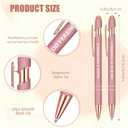 Zonon 12 Pcs Inspirational Pens Gift Set Funny Ballpoint Pen with Stylus Tip Motivational Graduation Gifts Bulk for Teacher Coworkers Nurse School Office Supplies(Rose Gold,Boss Lady)