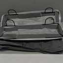 2pcs 3-pockets Large Wall Hanging Organizer Bag, Linen Fabric Door Hanging Storage Baskets with Pockets, Waterproof Bin for Kitchen, Bedroom, Office, RV Camper (Gray_2pcs)