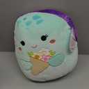 Squishmallows Original 14in Kamya The Mint Leatherback Turtle Holding Bouquet – Official Jazwares Plush (Large)
