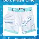 3 x SURF CUZ Boys Swim Trunks Toddler Swim Shorts UPF 50+ Bathing Suit for Boy Swimsuit Quick Dry Mesh Beach Boardshorts Swimwear (10-12 Years, Skateboard Dog)