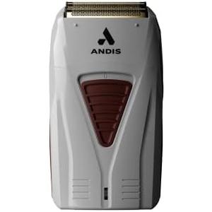 Andis TS-1 17235 Pro Foil Lithium Titanium Foil Shaver, Cord/Cordless, Smooth Shaving Cordless Shaver with Charger, Gray
