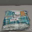 FUAMEY Dog Coat for Medium Dogs,Waterproof Dog Winter Jacket with Harness Built in Puppy Cold Weather Coats Reflective Pet Vest with Zipper Warm Fleece Dogs Snowsuit Windproof Green Plaid M (M(chest:21in))