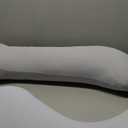 Sasttie Cooling Pregnancy Pillows for Sleeping, U Shaped Full Body Pillow with Removable Cover, Pregnant Women Must Haves, Maternity Essential, Light Grey (57 Inch)