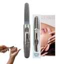 CLAWD Nail Brush for Cleaning Fingernails | Soft Bristle Portable Travel Nail Cleaner Brush for Women | Silver