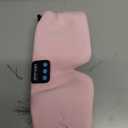 Sleep Mask Bluetooth 5.4 Headphones Soft Wireless Headband Eye Mask Blackout with Microphone (Pink)
