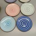 Selamica Ceramic Dessert Plates Set of 6, 6 Inch Appetizer Plate for Kitchen, Microwave Dishwasher Safe, Gradient Color