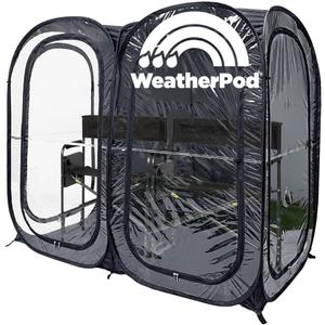 WeatherPod The Original Shark Tank Side-by-Side 2-4 Person Pop-Up Pod - Stay Warm, Dry, and Out of The Sun - Weather Pod for Sports, Rain, or Wind - Simple to Set Up and Tear Down