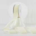 MEEDEE Ivory Velvet Ribbon 1-1/2 Inch Single Face Nylon Velvet Ribbon 10 Yards Spool Cream Ribbons for Christmas Tree, Gift Wrappig, Rustic Wreath, Velvet Bow, Hair Bows Making, Home Decor