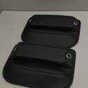 2-Pack Car Seat Gap Filler Organizer - Upgraded Anti-Slip Strap Design - Premium Leather Side Console Pocket - Prevent Phone Falling - Universal Fit Car Essentials for SUV, Truck & Sedan, Black