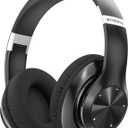 Headphones Wireless Bluetooth with Mic, Wireless Headphones Over Ear with Hi-Fi Audio Deep Bass,3.5MM Cable,Soft-Earpads (NO ANC)
