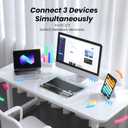 Ultra-Slim Bluetooth Keyboard with Touchpad, Wireless RGB Backlit, Portable Rechargeable Keyboard for iPad, Tablet, Laptop, Windows, Android, macOS Devices