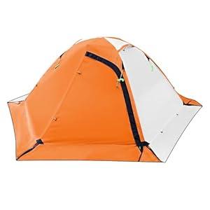 Backpacking Tent - Lightweight & Waterproof Camping Tent, 2 Person 4 Season for Winter and Cold Weather, Double Layer, Outdoor Camping, Backpacking, Hiking, Orange