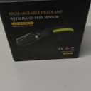 Rechargeable Headlamp 3PCS, 230 Wide Beam Head Lamp, Motion Sensor LED Headlamp Rechargeable, 5Mode Bright Headlamps for Adults, Head Lights for Forehead, Hard Hat Headlight, Camping Essentials Gear (3Pack)