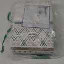 BESTSWEETIE 4x6 Area Rugs for Living Room Washable Moroccan Farmhouse Neutral Geometric Low Pile Non-Slip Soft Print Pattern Rug for Bedroom Kitchen Dining Room Entryway Green/Brown