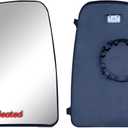 Replacement Driver Left Side Mirror Upper Main Glass Heated with Back Plate for Ram Promaster 1500 2500 3500 from 2010 to 2026