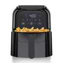 Chefman TurboFry Touch 6 Qt Air Fryer w/ Digital Display and Shake Reminder - Black