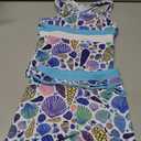 JerrisApparel Little Girls Summer Two Piece Boyshort Tankini Kids Swimsuit, 6-7Y