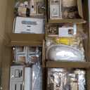 Toyssa Dollhouse Furniture Set, 36PCS Beech Wood and Plastic Miniature Doll House Accessories with Modern 5 Rooms & 4 Flexible Family Dolls, Pretend Play Toys Birthday Gift for Toddlers 3 4 5 6