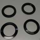 78.1 to108 Black Hub Centric Rings (Pack of 4) Aluminium Alloy Wheel Center Rings Hubrings 108 to 78.1 ID=78.1mm OD=108mm