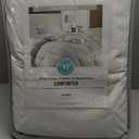 Martha Stewart Tencel Lyocell/Cotton Blend White Goose Feather and Down Fiber Comforter - Medium Weight All Season Warmth - Full/Queen Size