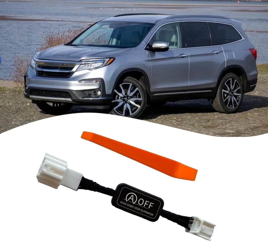 Auto Idle Stop Eliminator for 2019 2020 2021 2022 Honda Pilot/2019 2020 2021 2022 2023 Honda Passport, Permanently Disable Auto Start-Stop, Plug & Play Bypass Module