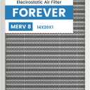 14x20x1 HVAC Furnace Air Filter Merv 8 (Actual Size:13.5x19.5x0.82 Inch)