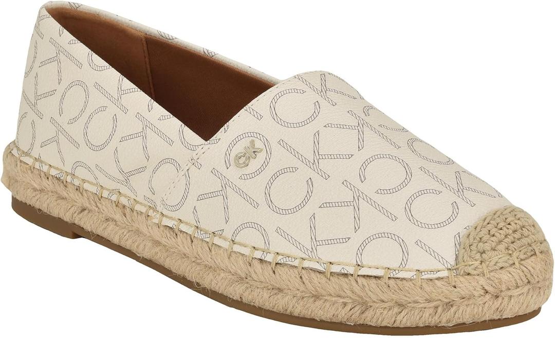 Calvin Klein Women's Popular Ballet Flat (6, Off White 150)
