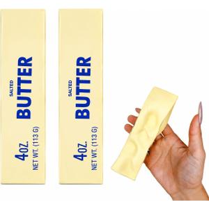 1pcs Squeeze Butter Squishy Toy, Pack Sensory Stress Relief Squishies Soft & Stretchy Fidget Toys for Anxiety Relief Party Favors (Dumpling Squishy Butter) (2PC-Small)