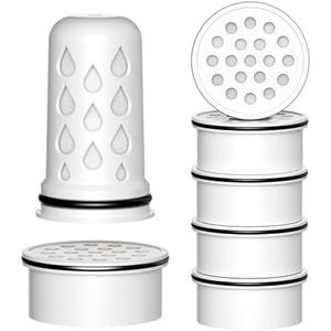 Water Pitcher Filter Replacement for LifeStraw Home, 7 Pack Water Filter Compatible with LifeStraw Home Dispenser and Pitcher Systems,1 Membrane Micro Filter& 6 Activated Carbon Filters 1-Year Supply