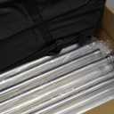 Heavy Duty Pipe and Drape Frame Kit 10x10ft Adjustable Height/Width Photography Background Support Poles All-Metal Construction Backdrop Stand for Party, Birthday, Wedding - Silver