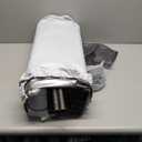 Height Adjustable Camping Table Tall Large Outdoor Folding Camping Table with Wide-Base Anti-Sink Legs & Carry Bag for Camping BBQ Beach Backyard (Black)