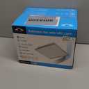 Tech Drive Modern Nickel Bathroom Exhaust Fan with Light, 80CFM, 1000lm Dimmable 5CCT LED Light Selectable, Quiet Ventilation fan with night light,Energy Star Certified,Decorative Nickel Trim