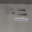 HOMOTEK 4 Pack Wedge Rubber Door Stops Door Chucks Stoppers Wall Protector for Floor & Bottom of Door with Self Adhesive White Holder, 5" x1-9/ 16 x1-5/ 16 (Gray)