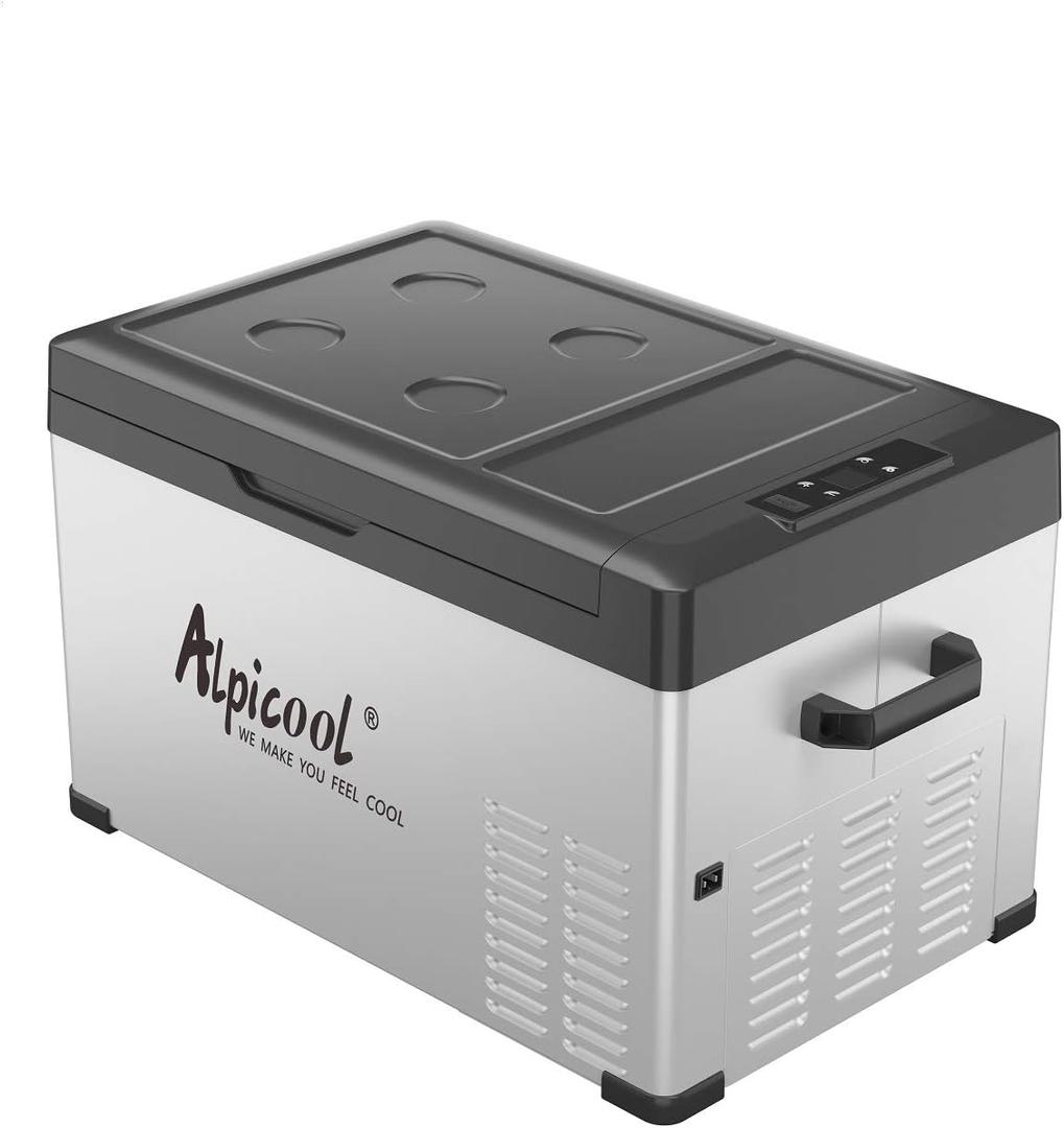Alpicool C30 Portable Car Freezer, 12 Volt Refrigerator, 32 Quart(30 Liter) Fast Cooling 12V Car Fridge, Car Cooler for RV, Truck, Camping, Outdoor -12/24V DC and 100-240V AC