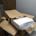 Bedsure Boho Quilt Queen Size - Lightweight Bedspread Queen Size with Geometric Stitched Pattern, White Farmhouse Soft Bedding Set Coverlet with 2 Pillow Shams for All Seasons, 90x96 inches