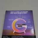 New Wireless Speaker Charger, Atmosphere Light with Wireless Charging Function, Table Lamp, Bedside Lamp with Alarm Clock & Charging Function, Bedroom Bedside Lamp, Gifts (Black)