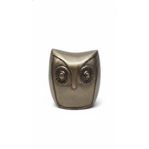 HD Designs Aluminum Owl Gold 3.6 Inches Home Decor Desk Table Shelf Figure