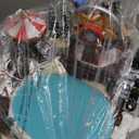 VCUTEKA Christmas Village Houses, Rotating Ferris Wheel with Kids Skating and Carousel Lighted Musical Christmas Village Collectible Building for Xmas Indoor Decorations or Holiday Table Displays