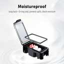 Small Day & Night Pill Case for Pocket, Compact Daily Vitamin Box, Detachable AM/PM Pill Dispenser, 2 Compartment Medication Holder