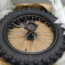 16'' Wheel 90/100-16 3.00-16 Dirt Bike Rear Tire Assembly for 125cc 140cc 150cc KLX140G MX100 105XC 105SX Pit Bike Parts with Brake Rotor 428 Chain Sprocket