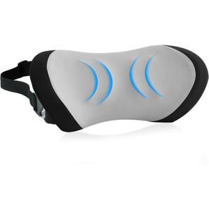Lumbar Support Pillow for Office Chair - Lumbar Pillow for Car - Ergonomic Lumbar Support Pillow for Car Back Support Cushion (With Strap-black and Gray)
